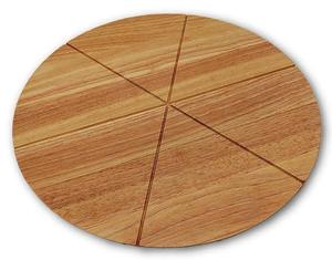 Forme ronde avec rainurage planche à découper Acacia/mangue à usage quotidien-planche à découper parfaite pour bloc de boucher - Product Image 4