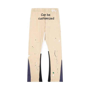 OEM Luxury Eco-Friendly Breathable Polyester/Cotton French Terry Men's Sweatpants High Quality Custom Oversized Straight Leg - Product Image 3