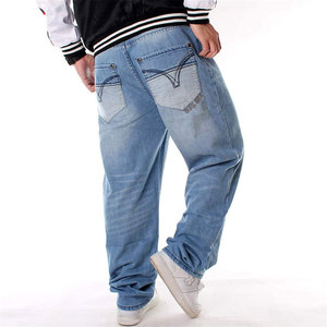 Servicio OEM, Pantalones Vaqueros de Mezclilla Extra Grandes para Hombre, Corte Regular, a la Moda, de Alta Calidad, al por Mayor, Talla Personalizada - Product Image 6