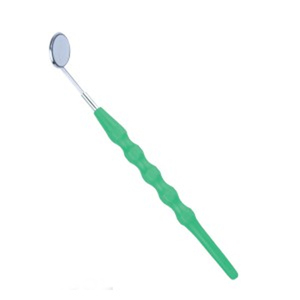 Espejo Dental Manual Reutilizable de Acero Inoxidable Profesional con Recubrimiento de Titanio Rosa, Mango Antideslizante, Certificado CE Clase I - Product Image 2
