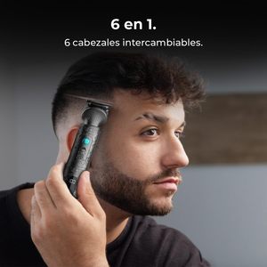 Tondeuse multifonction professionnelle pour corps et nez, longue autonomie, peignes réglables, coupe précise avec base de rangement et écran d'affichage - Product Image 6