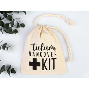 Bolsa de Kit de Supervivencia para la Resaca de Tulum, para Despedidas de Soltera, Fiestas de Cumpleaños, Bolsas de Regalo para la Recuperación - Product Image 1