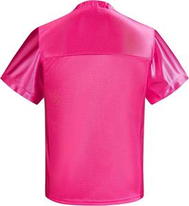 Maillot d'entraînement de football américain personnalisé en maille polyester avec numéros en twill, manches courtes, uniforme d'équipe durable, OEM, faible MOQ - Product Image 2