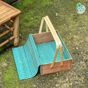 Venta caliente cesta de regalo de bambú hecha a mano cesta de frutas artesanía hecha a mano de Vietnam para decoración del hogar de REGALOS FESTIVOS y Premium - Product Image 4