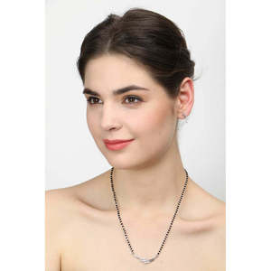 NOVAMART Fine Religious Silver Mangalsutra Set Perfect Gift for <b>Wife</b> on Anniversary Wholesale Export - Product Image 6