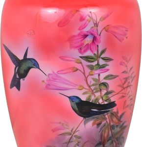 Gorrión con flor mascota antigua cremación caja decorativa cenizas recuerdo mascota urna gato entierro conmemorativo para cenizas humanas - Product Image 2