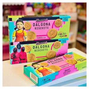 Dalgona บิสกิตข้าวสาลีเกมปลาหมึก yummers รสวานิลลา140กรัม - Product Image 1