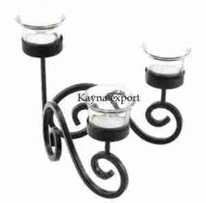 Kayna Export Iron Fancy Black <b>Candle</b> Holder Handmade Metal Classic <b>Candle</b> Stand Eco-Friendly Hot Sell Latest Design <b>Cheap</b> Price - Product Image 4