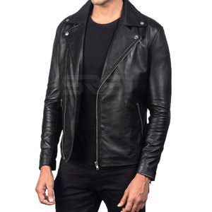 Chaqueta de cuero de diseño personalizado chaqueta de cuero de color sólido para hombre chaqueta de invierno transpirable para hombre - Product Image 2
