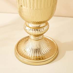 Centro de mesa Florero dorado Alta calidad Hecho a mano Nuevo diseño Florero Metal en maceta de aluminio - Product Image 2