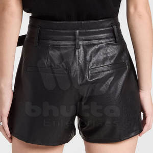 Shorts de Cuero para Mujer, Color Personalizado, a la Moda, Casuales, Transpirables, Shorts Cortos de Moda - Product Image 2