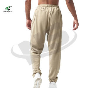 กางเกงวิ่งขายาวของผู้ชายกางเกงเอวยางยืดผ้าเฟรนช์เทอร์รี่ออกแบบได้ตามต้องการสินค้ามาใหม่ - Product Image 4