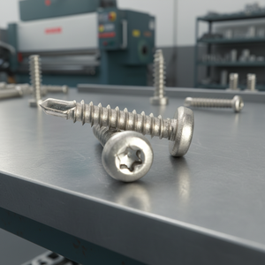 Vis autoperceuses PDC Modèle 7.1 à tête cylindrique en acier inoxydable (304/316/410) à filetage métrique profond et grossier, à tête cruciforme, classe 8 - Product Image 1