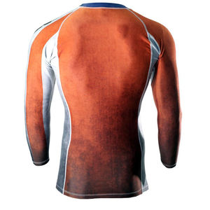 Alta calidad de los hombres más vendidos BJJ MMA Rash Guard medias de compresión conjunto de camisa sublimación personalizada UPF50 - Product Image 4