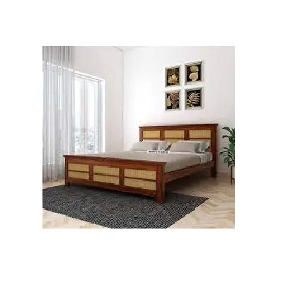 최신 디자인 소나무 나무 침대 프레임 커플을위한 수제 침대 고급 나무 침대 십대 가정용 가구 침실 세트