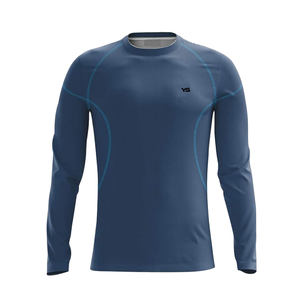 Nouvel arrivage de chemise de compression de musculation haut d'entraînement personnalisé pour hommes manches longues entraînement sportif respirant Slim Fit chemises de gymnastique - Product Image 5