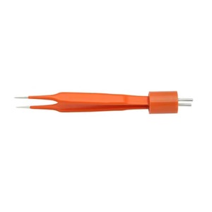 McPherson Straight Bipolar Forceps Orange Manual Surgical <b>Instrument</b> Class I Reusable High Precision - Product Image 1