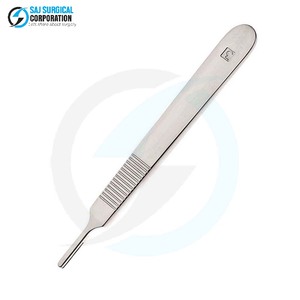 Cuchillo Quirúrgico Manual de Grado Médico, Mango de Acero Inoxidable, Certificado CE Clase II, 1 Año de Garantía, Diseño Preciso para Corte Quirúrgico Preciso y Duradero - Product Image 3