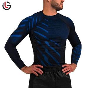 2025 personalizado hombres MMA Rash Guard alta calidad transpirable sublimación impresión mejor Anti-UV artículo fresco - Product Image 4
