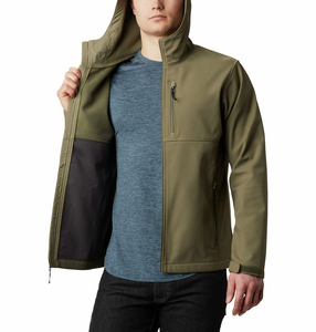 High Street Style Softshell <b>Jacket</b> for Winter Hiking Hunting Waterproof Polyester Stand Collar Two Way Stretch Made Pakistan - Product Image 2