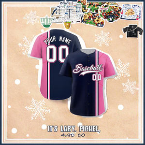 Conjunto de Uniforme de Béisbol para Niñas, con Bordado, Diseño Canadá/Estados Unidos, Algodón con Rayas Finas, Personalizable, Jersey Blanco y Negro - Product Image 3