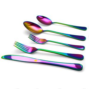 CUIVRE ET ACIER UTNASIL 5 PCS SET Acier Laiton Cuivre Salade Serveur Couverts Ensemble Cuisine Service Outils avec Spatule Métal Matériel - Product Image 3