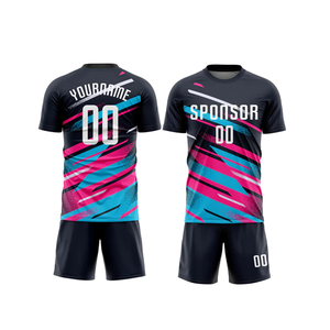Uniformes de fútbol de último diseño para adultos con conjuntos de camisetas de fútbol de alta calidad personalizados hechos en Pakistán - Product Image 3