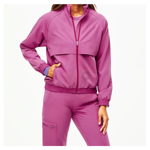 ชุดเครื่องแบบแพทย์โรงพยาบาลโพลีเอสเตอร์สแปนเด็กซ์สำหรับผู้หญิงชุดเสื้อแจ็คเก็ตคลินิกทันตกรรมแบบกำหนดเอง - Product Image 6