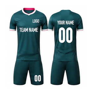 Custom Sublimation <b>White</b> Soccer <b>Jersey</b> Set Quick Dry Breathable Team Football Uniform Kit with <b>Shorts</b> for Men - Product Image 4