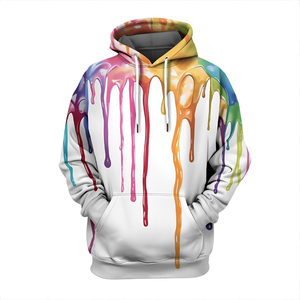 Sudadera con capucha con estampado de goteo de helado, ropa de calle personalizada, jersey de lana con diseño OEM y opciones de etiqueta privada - Product Image 4