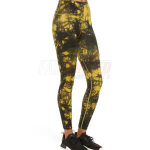 Mallas de Yoga de cintura alta para mujer, cierre de cintura elástica, Control de barriga, ajuste de compresión, patrón sólido, pantalones de entrenamiento de cintura media - Product Image 4