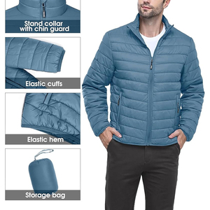 Chaquetas acolchadas personalizadas para hombre, abrigos acolchados de invierno, impermeables, ligeras, cálidas, ropa de calle, fabricante OEM ODM - Product Image 4