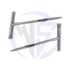 Extractor de tornillos con mango en T de acero médico, molino de hueso, instrumento quirúrgico ortopédico, herramienta reutilizable para extracción de implantes y tornillos óseos - Product Image 6