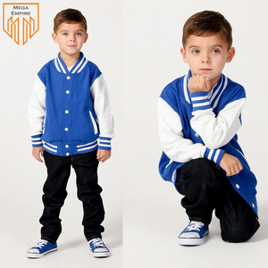 Chaquetas universitarias de béisbol para niños de calidad superior profesional de diseño personalizado de forro polar de algodón 100% de color personalizado de MEGA EMPIRE - Product Image 6