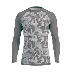 Rash Guard de compression athlétique unisexe à manches longues (polyester/spandex à séchage rapide 220g) pour MMA Fitness Wear - Product Image 1