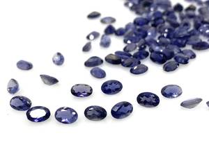 คุณภาพสูง 100% อัญมณีธรรมชาติ Iolite รูปไข่เหลี่ยมเพชรพลอยตัดอัญมณีหลวมคุณภาพสูง 6X4 มม.เครื่องประดับทําหินจํานวนมาก - Product Image 6