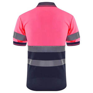 2024 Reflective Work Wear <b>Hi</b> <b>Vis</b> Polo <b>Shirts</b> for Work Safety Polo <b>Shirt</b> Reflective Tape Short Sleeve Polo <b>T</b> <b>Shirt</b> - Product Image 2