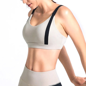Sujetador deportivo de alto impacto para mujer, talla grande, transpirable, para gimnasio, de poliéster/nailon, cintura elástica, material personalizado, para running. - Product Image 3