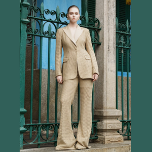 Pantalones acampanados NADIA para mujer, pantalones largos acampanados, conjuntos de ropa para mujer, etiquetas personalizadas, marca de lujo - Product Image 2