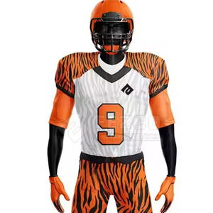 Maillots de football américain personnalisés avec logo imprimé, vêtements d'équipe sportive, uniformes de football américain sublimés - Product Image 4