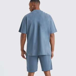 Conjunto de Camisa y Pantalones Cortos de Estilo Gótico Personalizado para Hombre, Diseño Vintage, Tela de Lona Antiarrugas, Cintura Elástica, Logotipo Personalizado, Unisex, 2 Piezas - Product Image 2