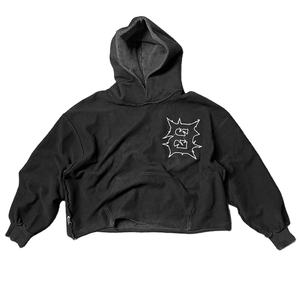 Sudadera con capucha lavada con ácido personalizada para hombre, estampado de algodón de rizo francés y suministro ODM de ajuste de gran tamaño para la temporada de invierno - Product Image 5