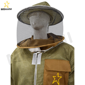 Ultra Ventilated 3 Layer Beekeeping Jacket Sting Resistant Apiarist Jacket for Men & <b>Women</b> with Pair of Gloves. - Product Image 4