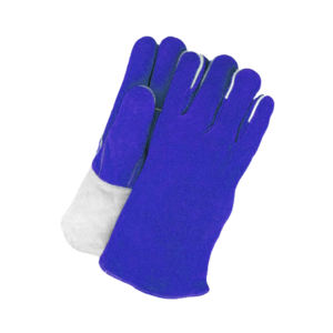 Guantes de seguridad industrial de alta resistencia de calidad superior Guantes de protección de manos lisos de doble Palma de cuero de vaca para soldar - Product Image 2