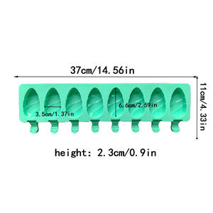 8-Connect Water Drop Silicone Ice Cream Gelatin Mold Ice Cube DIY Pudding Cake <b>Accessories</b> <b>Baking</b> Eco-Friendly Dishwasher Safe - Product Image 5