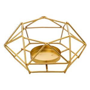 Venta al por mayor de fábrica: Portavelas metálicos decorativos sencillos para el hogar - Product Image 3