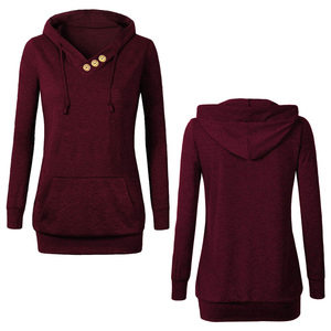Ladies Fleece Zipper-Up Hoodie Winter Warm Soft Plush Oversized Sweatshirt Casual Streetwear Gym Travel Wear 100% Cotton Lined - Product Image 3