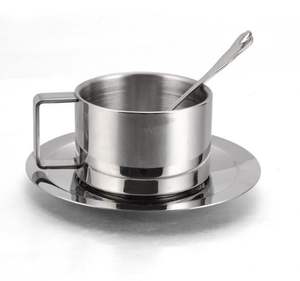 แก้วทัมเบลอร์สแตนเลสเกรดอาหาร304ขายดีแก้วกาแฟสองชั้นกันลวกแก้วมัคสำหรับใส่ถ้วยกาแฟในสำนักงาน - Product Image 1