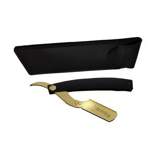 Meilleur fabricant Pissco pour rasoir personnalisé avec logo, couteau à raser pliable en acier inoxydable avec lame droite, rasoir de barbier - Product Image 5