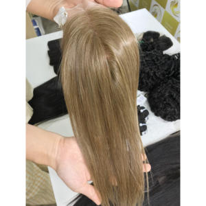 Pelucas con cierre de encaje transparente HD de alta calidad, gran stock de extensiones de cabello humano Remy sin procesar para mujeres negras - Product Image 4